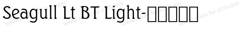Seagull Lt BT Light字体转换